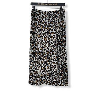 Chances R Leopard Print Maxi Skirt 1X